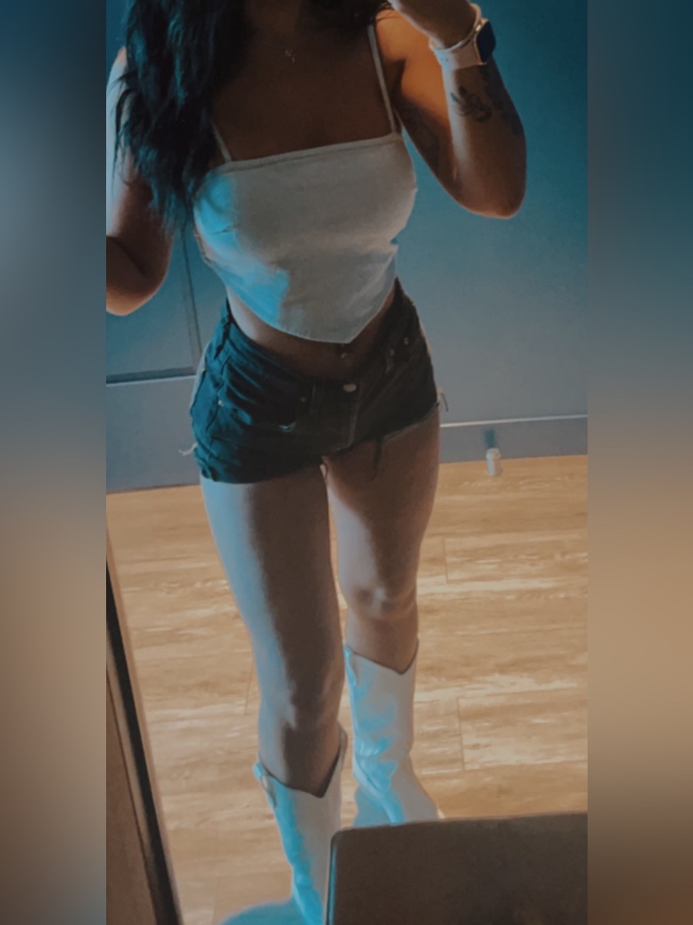 Zara denim top